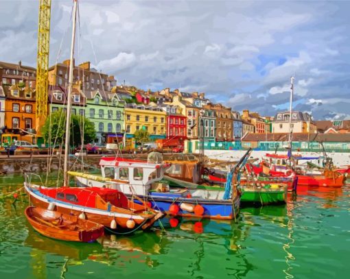 Ireland Cobh Harbour Paint By Numbers