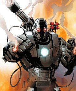 James Rhodes War Machine Paint By Numbers