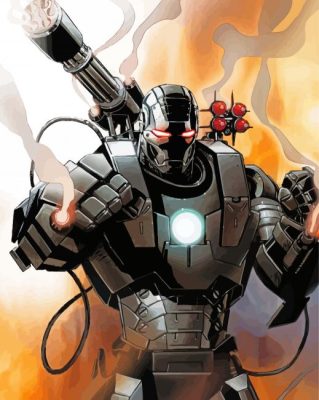 James Rhodes War Machine Paint By Numbers