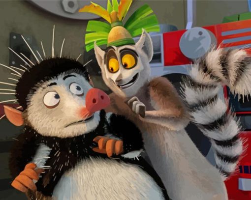 King Julien Paint By Numbers