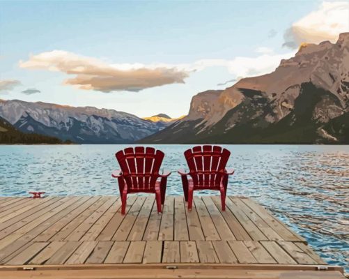 Lake Chairs Paint By Numbers