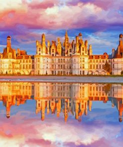 Loire Castle Reflection Paint By Numbers