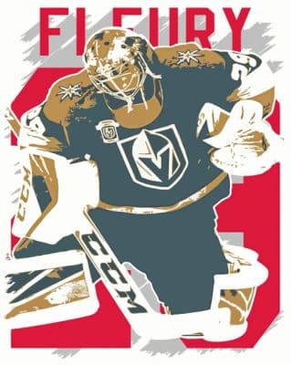 Marc Andre Fleury Poster Paint By Numbers