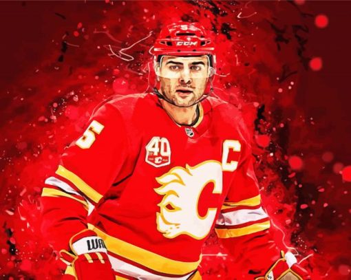 Mark Giordano Calgary Flames Player Paint By Number