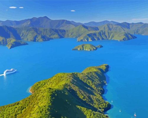 Marlborough Sound Paint By Numbers