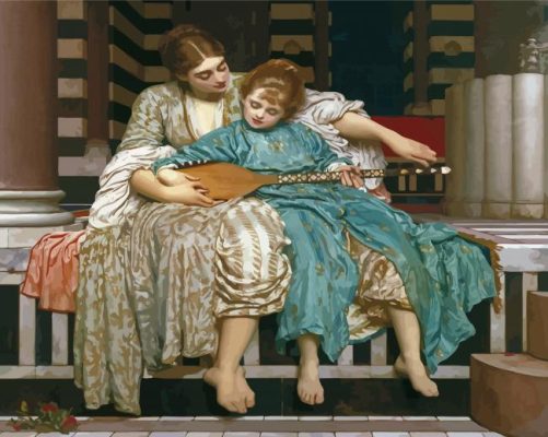 Music Lesson Frederic Lord Leighton Paint By Numbers