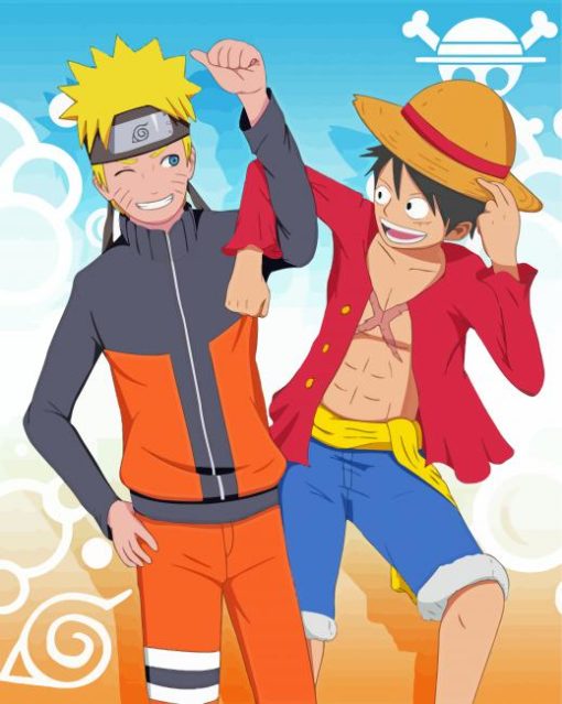 Naruto And Luffy Friends Paint By Numbers