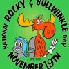 National Rocky And Bullwinkle Day Poster Paint By Numbers