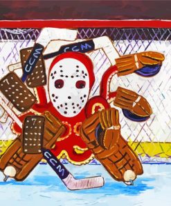 Octopus Hockey Goalie Paint By Numbers