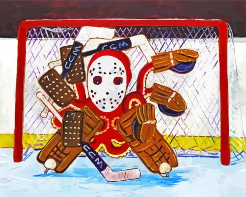 Octopus Hockey Goalie Paint By Numbers