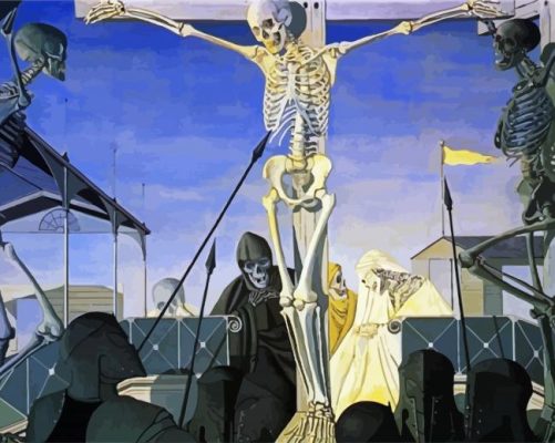 Paul Delvaux The Crucifixion Paint By Numbers