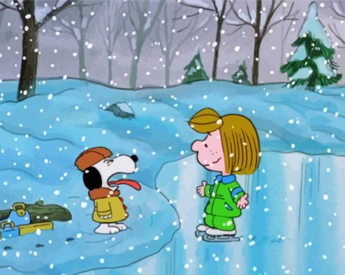 Peppermint Patty And Charlie Brown Paint By Numbers