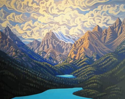 Peyto Lake Art Paint By Numbers