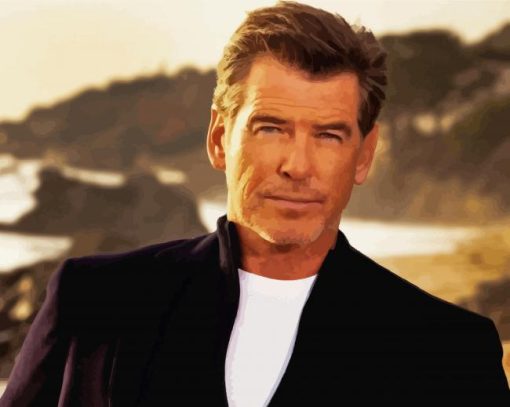 Pierce Brosnan Paint By Numbers