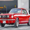 Red 66 Mustang Paint By Numbers
