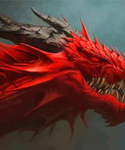 Red Dragon Paint By Numbers