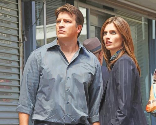 Rick Castle And Kate Beckett From Castle The Series Paint By Numbers