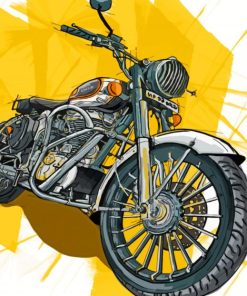 Royal Enfield Bullet Paint By Numbers