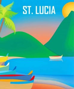 Saint Lucia Paint By Numbers