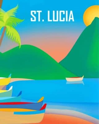 Saint Lucia Paint By Numbers