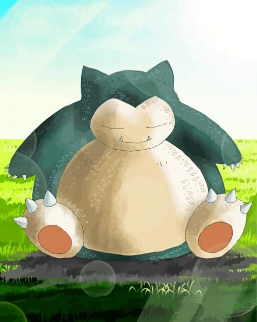 Snorlax Pokemon Paint By Numbers