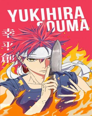 Soma Yukihira Poster Paint By Numbers