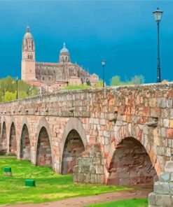Spain Salamanca Bridge Paint By Numbers
