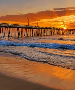 Sunrise Time Virginia Beach Paint By Numbers