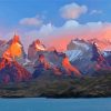 Sunset At Andes Mountains Paint By Numbers