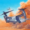 The Aircraft Bell Boeing V22 Osprey Paint By Numbers