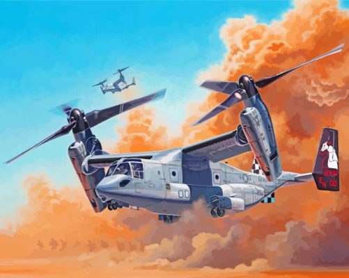 The Aircraft Bell Boeing V22 Osprey Paint By Numbers