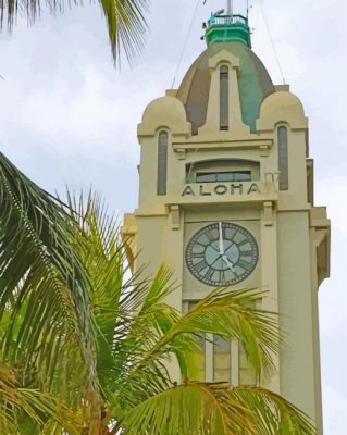 The Aloha Tower Lighthouse Paint By Numbers