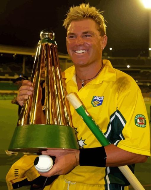 The Australian Shane Warne Paint By Numbers