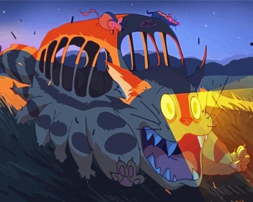 The Catbus Paint By Numbers