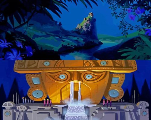 The Emperors New Groove Animation Paint By Numbers