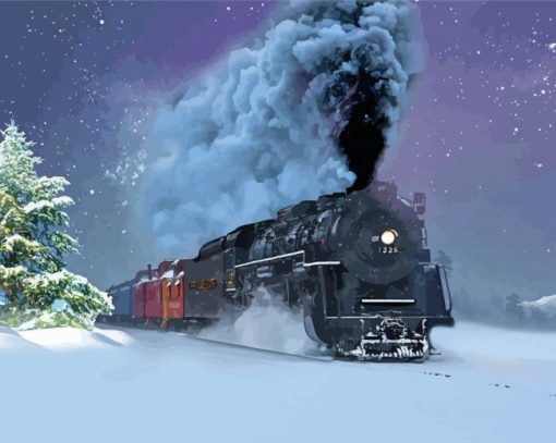 The Polar Express Paint By Numbers