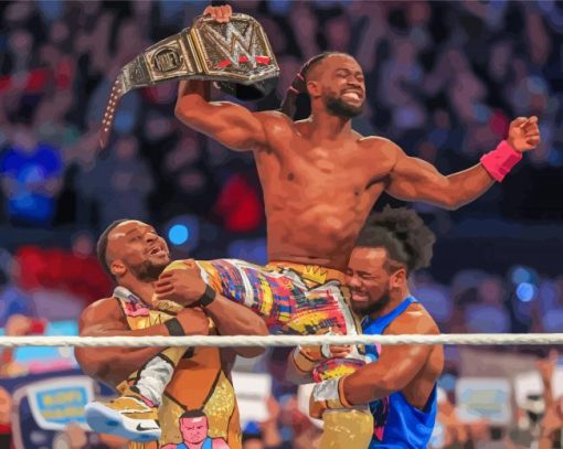 The Professional Wrestler Kofi Kingston Paint By Numbers