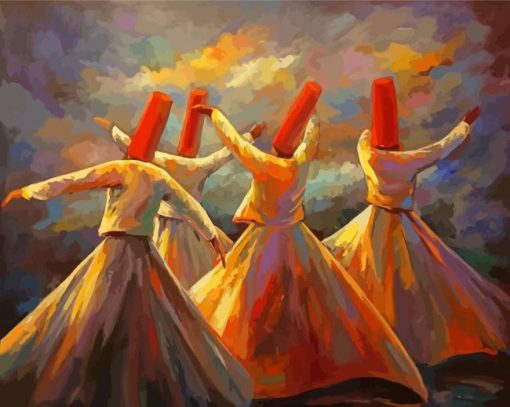 The Whirling Dervishes Paint By Numbers