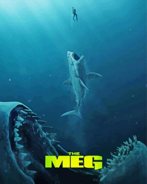 The Meg Movie Paint By Numbers