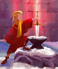The Sword In The Stone Arthur Paint By Numbers