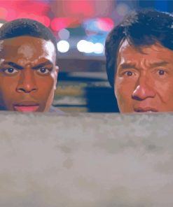 Tucker And Chan From Rush Hour Paint By Numbers