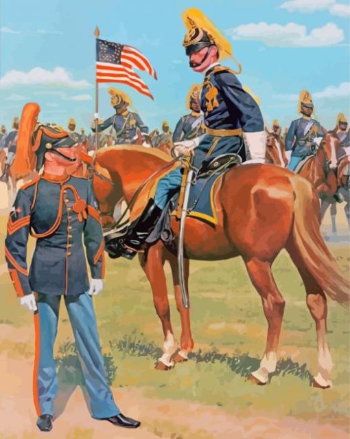 United States Cavalry Paint By Numbers