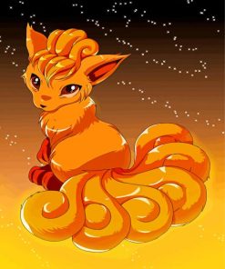 Vulpix Art Paint By Numbers