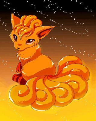 Vulpix Art Paint By Numbers