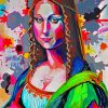 Abstract Colorful Mona Lisa Paint By Numbers