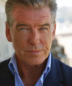 Actor Pierce Brosnan Paint By Numbers