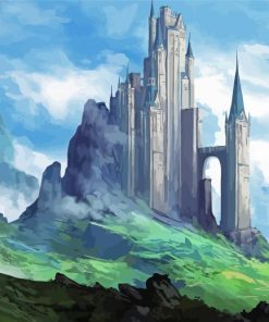 Aesthetic Castle Landscape View Paint By Numbers