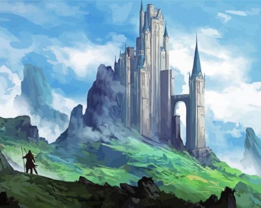 Aesthetic Castle Landscape View Paint By Numbers