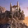 Aesthetic Cliff Side Castle Paint By Numbers