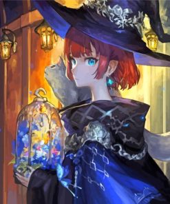 Anime Wizard Girl Paint By Numbers